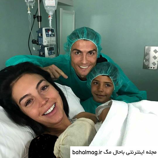 عکس بوسه رونالدو و همسرش اینستاگرام
