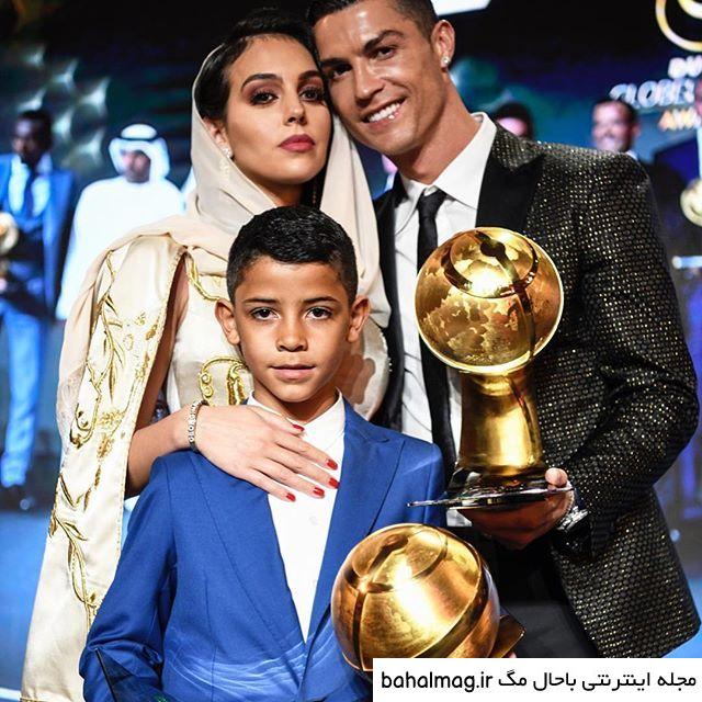 عکس بوسه رونالدو و همسرش اینستاگرام