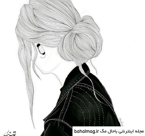 عکس سیاه سفید دخترونه غمگین