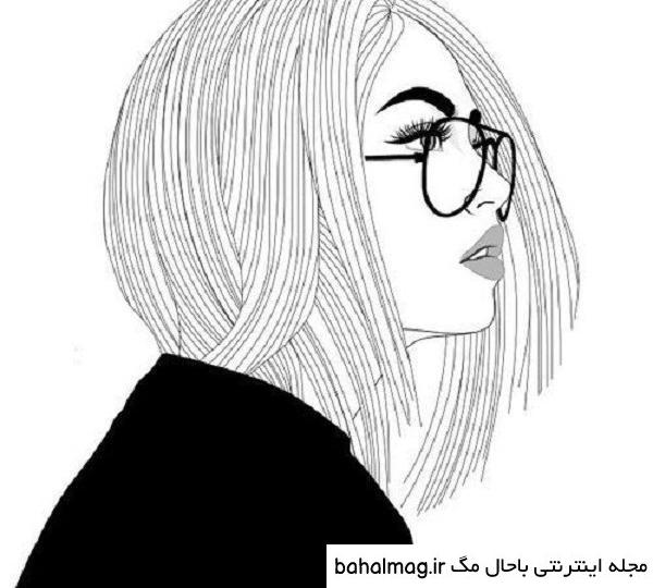 عکس سیاه سفید دخترونه غمگین