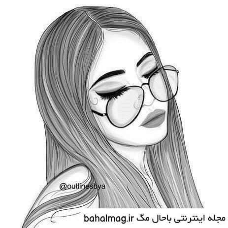 عکس سیاه سفید فانتزی دخترانه