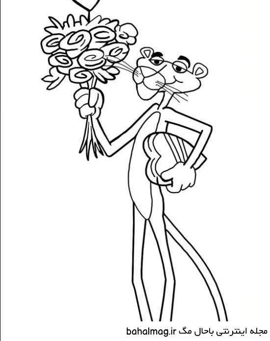  عکس پلنگ صورتی برای نقاشی