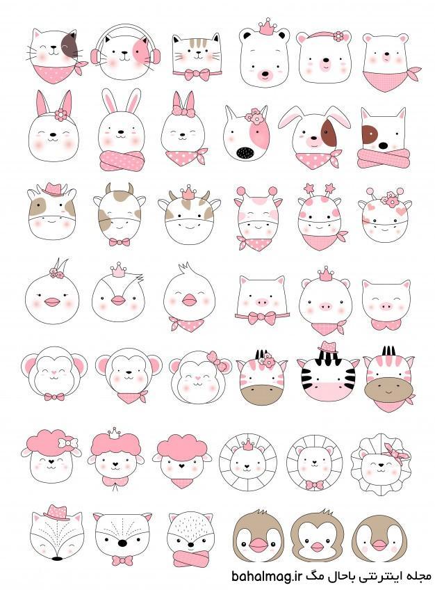  عکس حیوانات کارتونی فانتزی