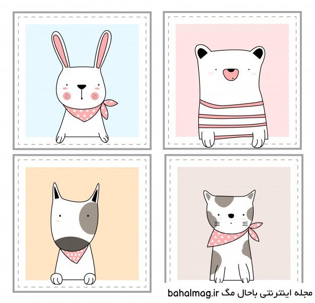  عکس حیوانات کارتونی فانتزی