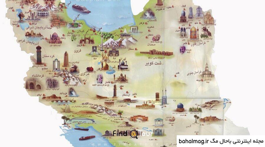 زیباترین عکس نقشه ایران
