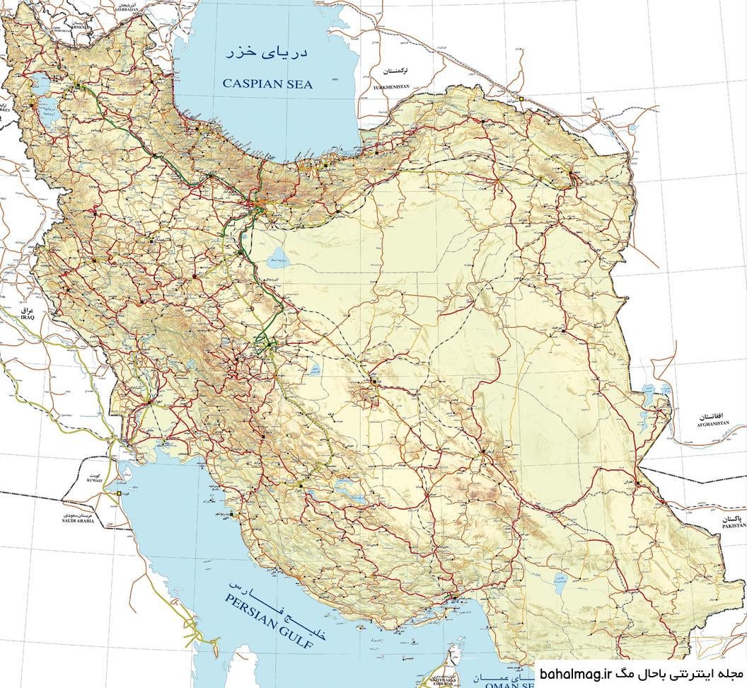  عکس نقشه ایران زیبا