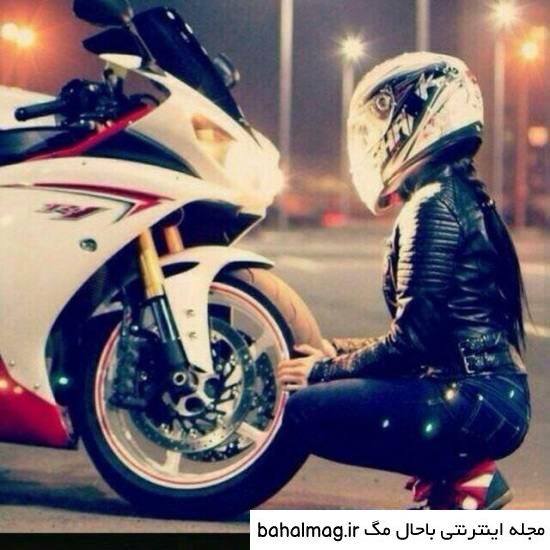  عکس پروفایل پسرانه لاتی با موتور سیکلت