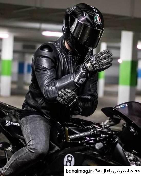  عکس پروفایل پسرانه لاتی با موتور سیکلت