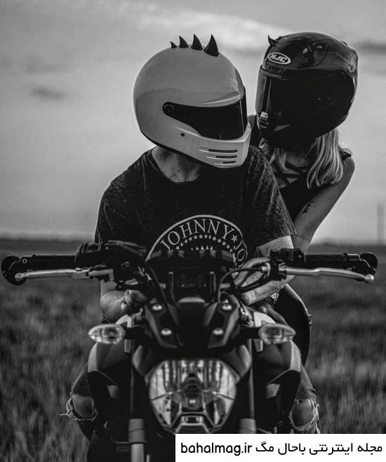  عکس پروفایل پسرانه لاتی با موتور سیکلت