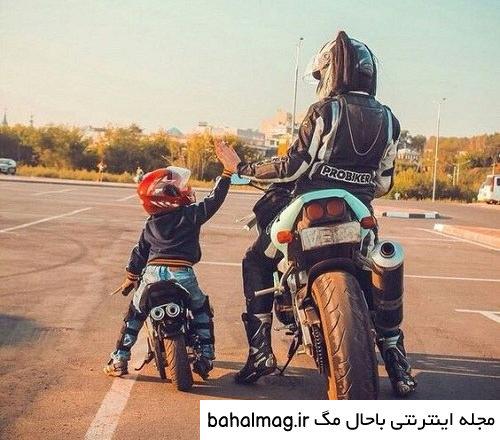  عکس پروفایل پسرانه لاتی با موتور سیکلت