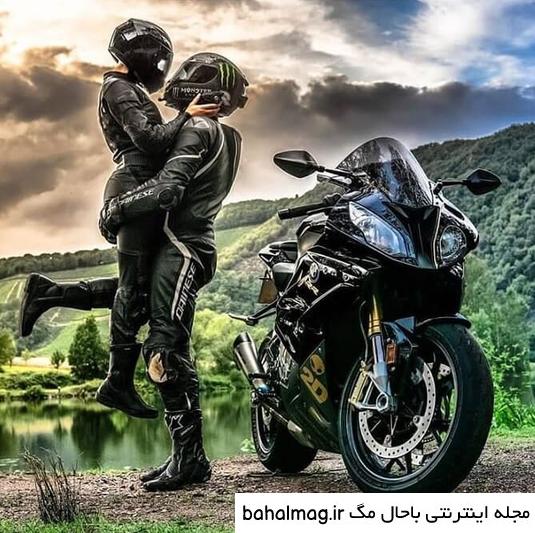  عکس پروفایل پسرانه لاتی با موتور سیکلت