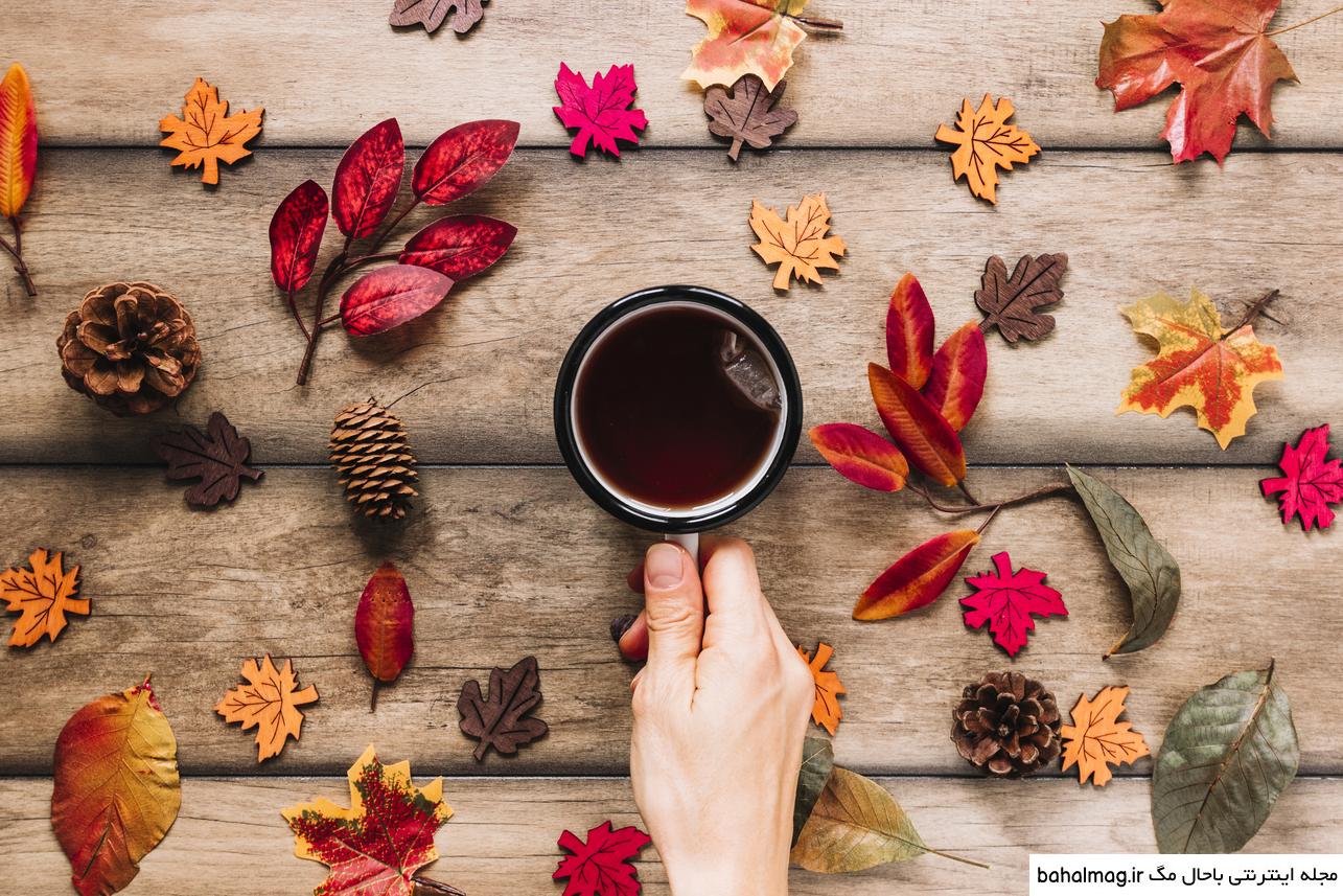 عکس خفن عکس فنجان چای در پاییز
