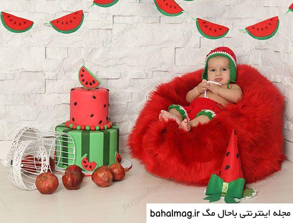 عکس خفن عکس یلدایی نوزاد پسر