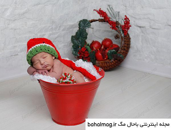 عکس خفن عکس یلدایی نوزاد پسر