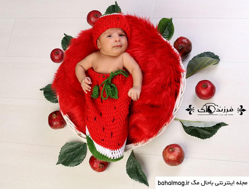 عکس یلدایی نوزاد دختر