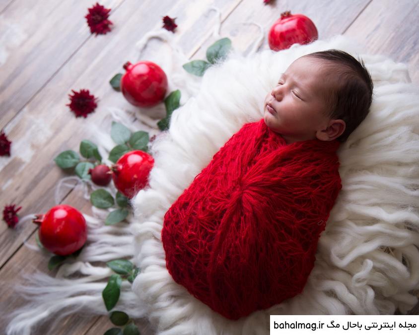 عکس خفن عکس یلدایی نوزاد پسر