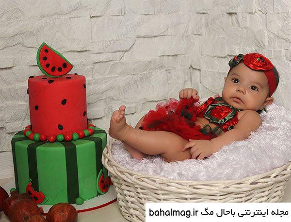 عکس یلدایی نوزاد دختر