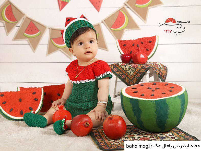 عکس یلدایی نوزاد دختر