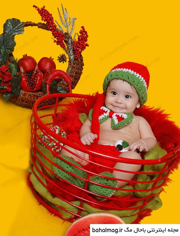 عکس یلدایی نوزاد دختر