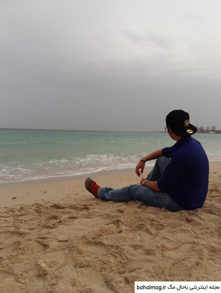 عکس پسر کنار ساحل برای پروفایل