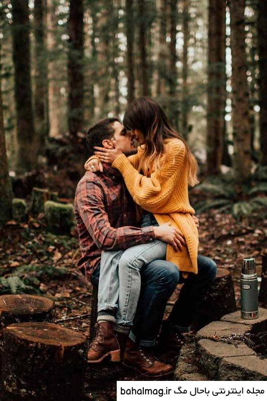  عکس دو نفره پاییزی