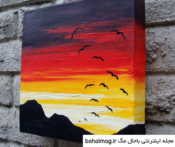 ایده برای نقاشی روی بوم کوچک