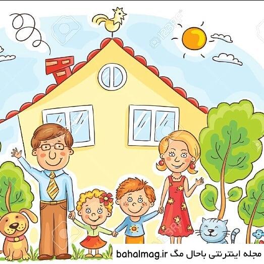ایده نقاشی خانواده با کیفیت