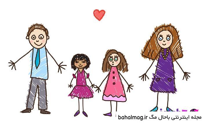 ایده نقاشی خانواده تازه