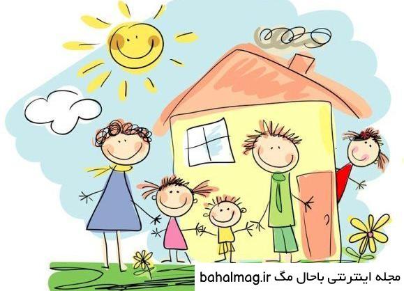 ایده نقاشی خانواده