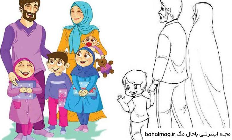 مجموعه ایده نقاشی خانواده