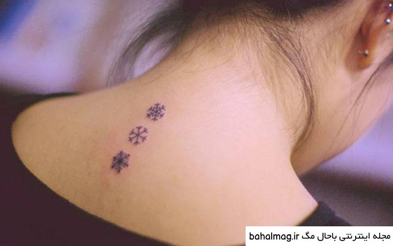 طرح برف برای تاتو دانلود
