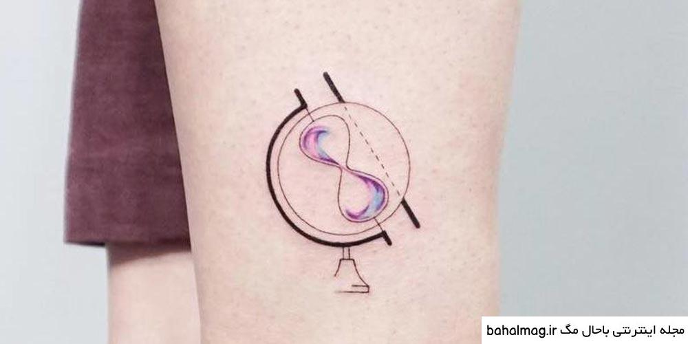 خاص ترین طرح تاتو ساعت شنی