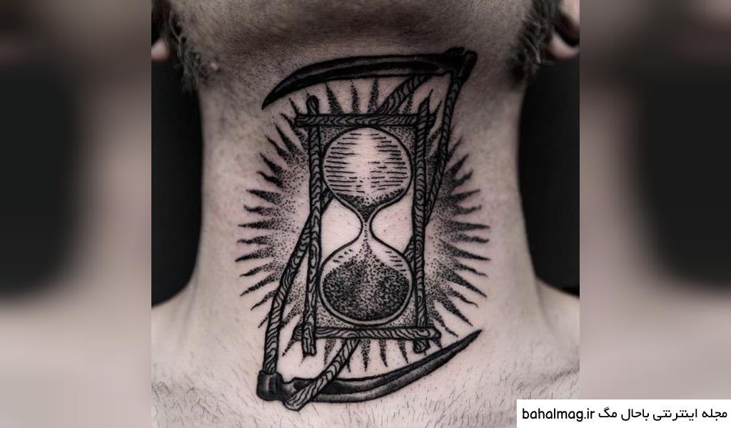 طرح تاتو ساعت شنی به روز