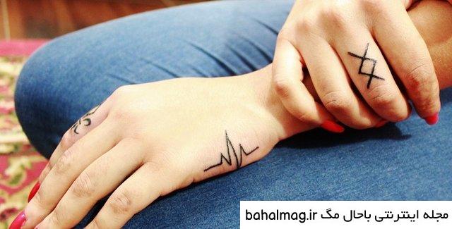طرح ساعت شنی برای تاتو