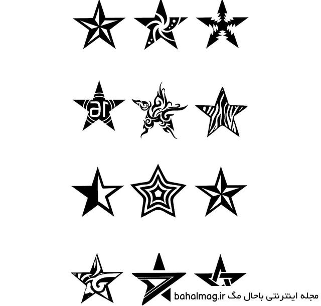طرح تاتو ستاره دنباله دار تازه