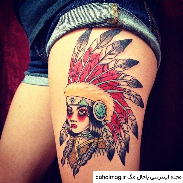 طرح تاتو سرخپوستی خاص