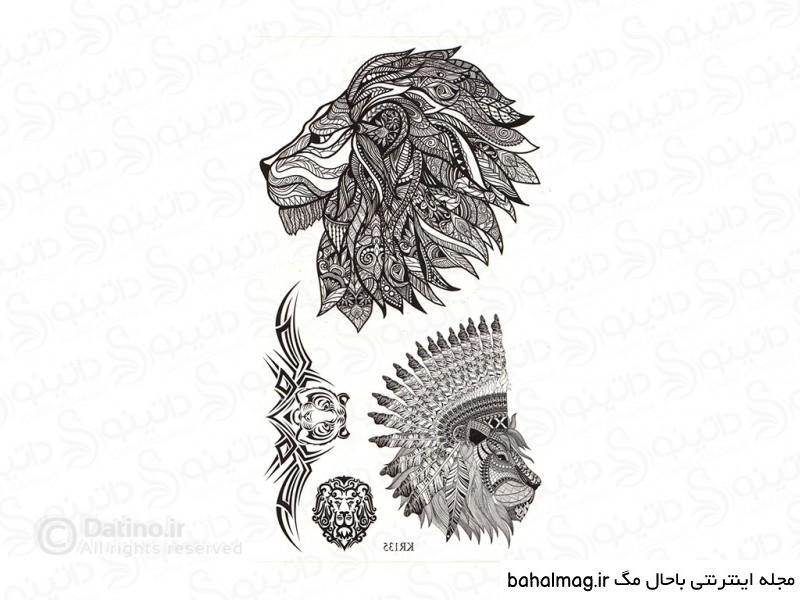 طرح تاتو پر سرخپوستی