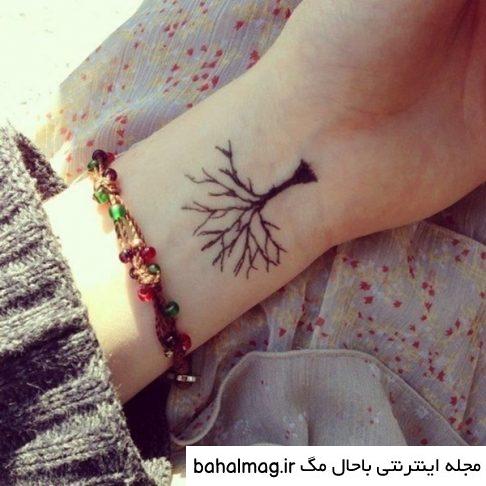 طرح تاتو شیک روی مچ دست باحال مگ