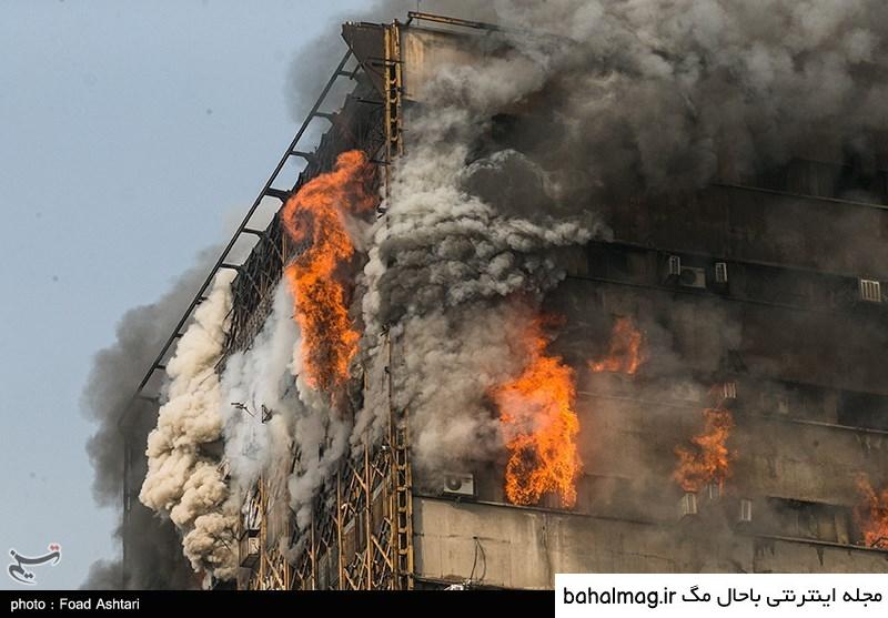عکس آتش سوزی پلاسکو دانلود