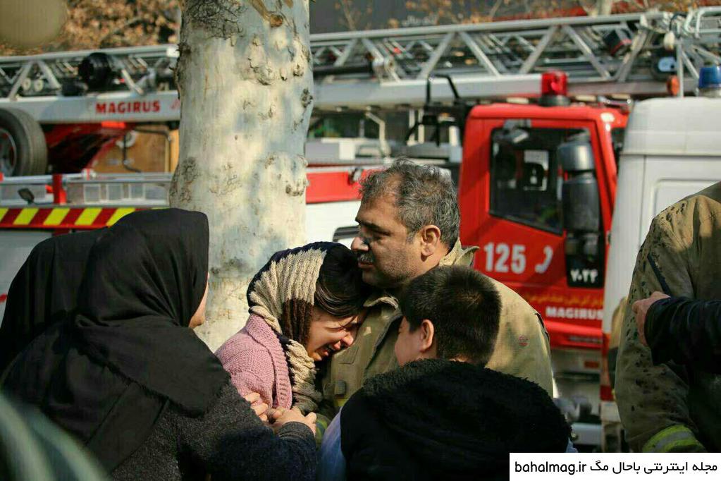 عکس جنازه اتش نشانان پلاسکو