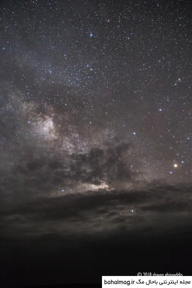 عکس آسمان شب کهکشان