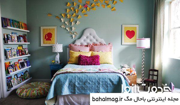 بهترین عکس ایده تزیین اتاق دخترانه با وسایل دور ریختنی