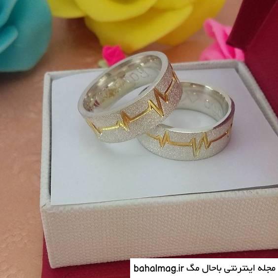 عکس حلقه ازدواج جفت با قیمت
