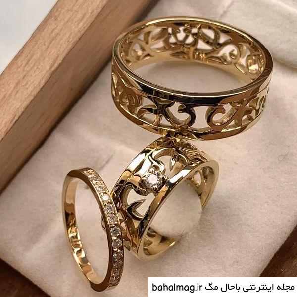 عکس حلقه ازدواج جفت در دست