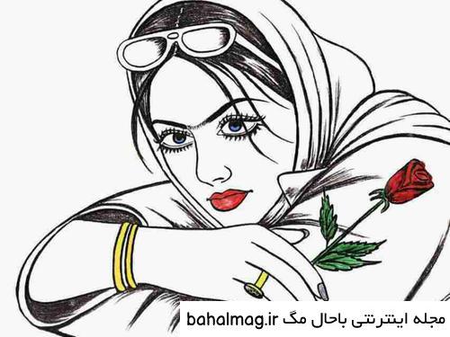 خاص ترین عکس دختر خوشگل نقاشی برای پروفایل