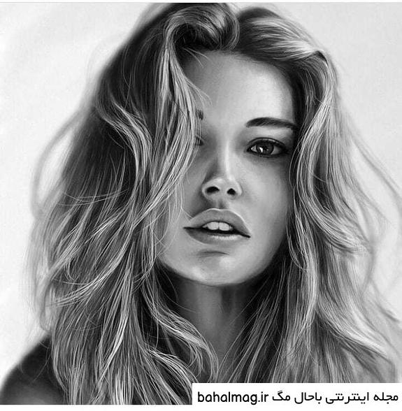 عکس دختر خوشگل نقاشی برای پروفایل با کیفیت