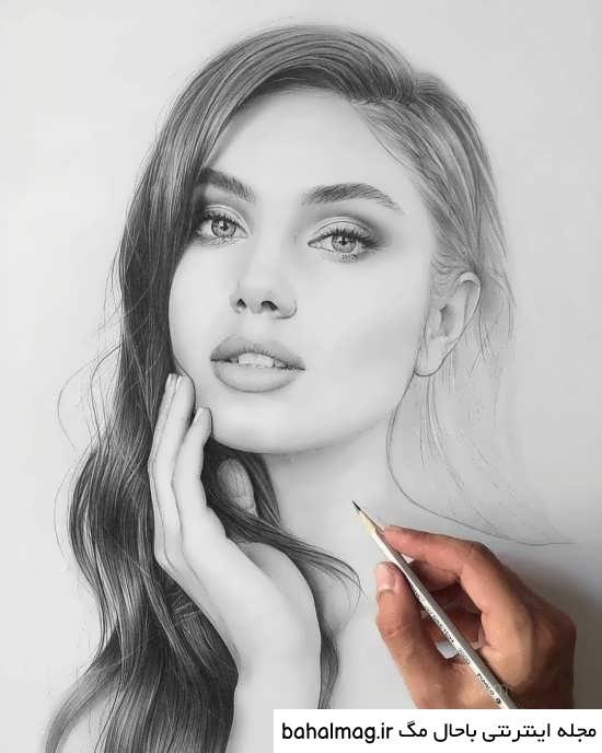 عکس دختر خوشگل نقاشی برای پروفایل باحال مگ