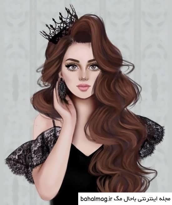 عکس دختر خوشگل نقاشی برای پروفایل تازه
