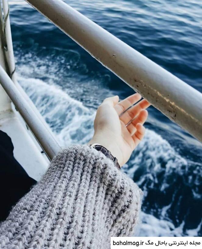 عکس دخترونه برای پروفایل کنار دریا به روز