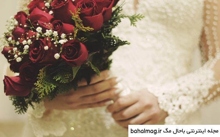 تصاویر دسته گل عروس و داماد